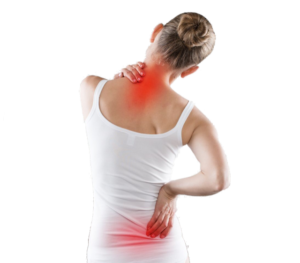 Woman with back pain